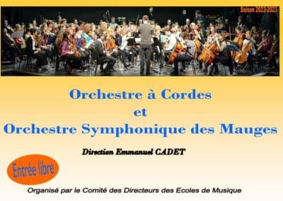 Concert de l’Orchestre à Cordes et de l’Orchestre Symphonique, mars 2023