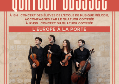 Concert du Quatuor Odyssée, avril 2023