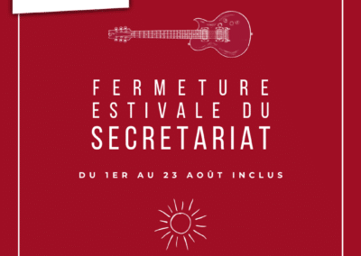 Fermeture estivale, Août 2024