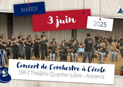 Concert de l’Orchestre à l’École, Juin 2025