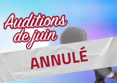 Auditions de juin, Juin 2026